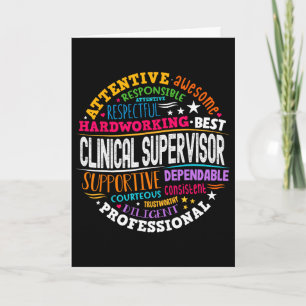 Groovy Clinical Supervisor Appreciation Health Wor Card
