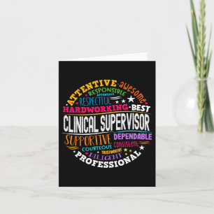 Groovy Clinical Supervisor Appreciation Health Wor Card