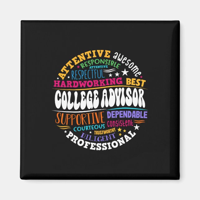Groovy College Advisor Appreciation Week Back To S Magnet (Front)