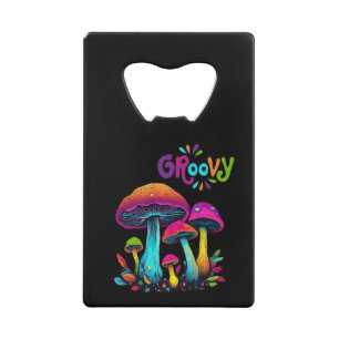 Groovy Colorful Psychedelic Mushrooms