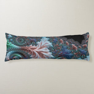 Groovy Colourful Boho Hippie Mandelbrot Fractal Ar Body Cushion