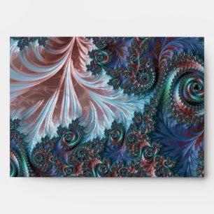 Groovy Colourful Boho Hippie Mandelbrot Fractal Ar Envelope