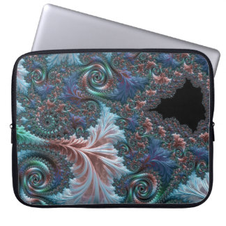 Groovy Colourful Boho Hippie Mandelbrot Fractal Ar Laptop Sleeve