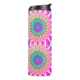 Groovy colourful  thermal tumbler