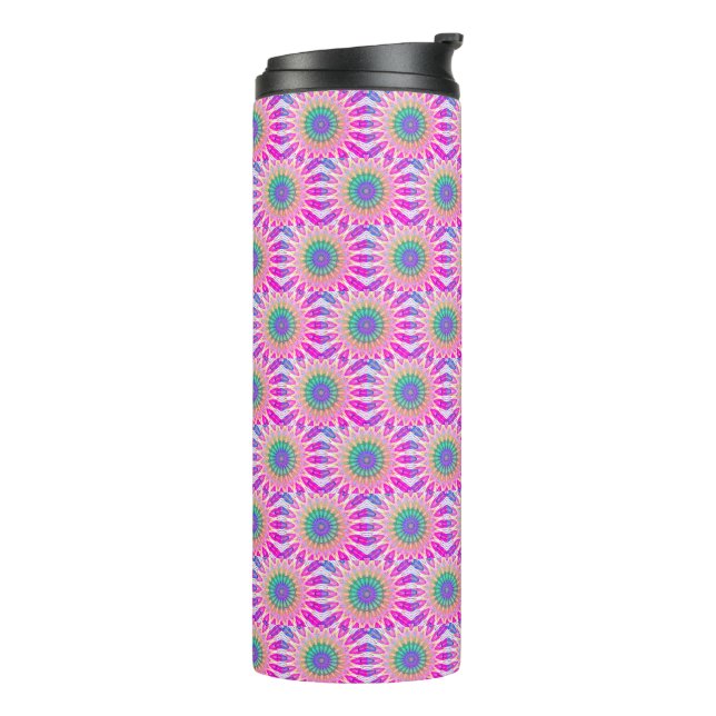 Groovy colourful  thermal tumbler (Rotated Left)