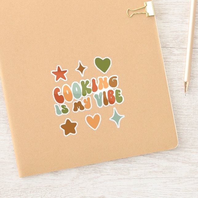 Groovy Cooking Is my Vibe, Cook, Chef, Foodie (Notebook)