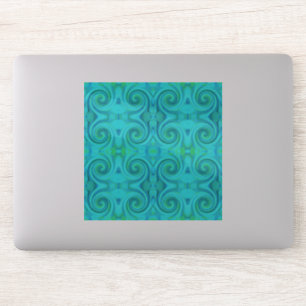 Groovy Cool Abstract Aqua Liquid Art Swirl Pattern