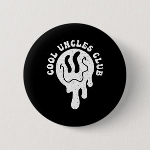 Groovy Cool Uncles Club Retro Uncle Fathers Day Ha 6 Cm Round Badge