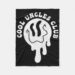 Groovy Cool Uncles Club Retro Uncle Fathers Day Ha Fleece Blanket