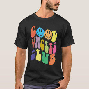 Groovy Cool Uncles Club   Smile Colourful Father's T-Shirt