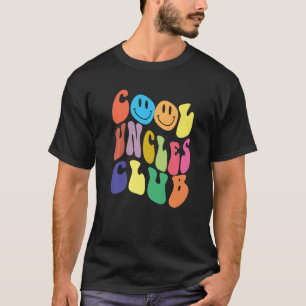 Groovy Cool Uncles Club  Smile Colourful Father's  T-Shirt