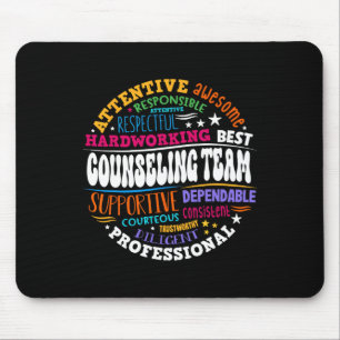 Groovy Counseling Team Appreciation Back To School Mouse Pad