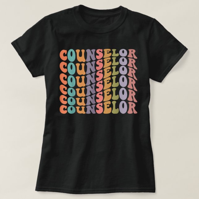 Groovy Counsellor Therapist Mental Health Matters  T-Shirt (Design Front)