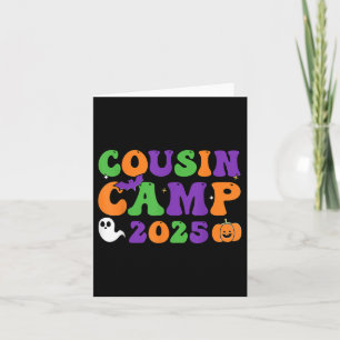 Groovy Cousin Camp T Shirts 2025, Halloween Cousin Card
