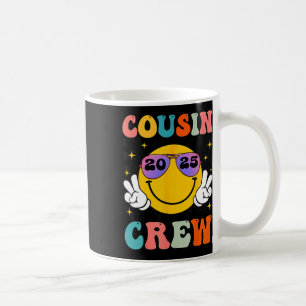 Groovy Cousin Crew 2025 Summer Vacation Beach Fami Coffee Mug
