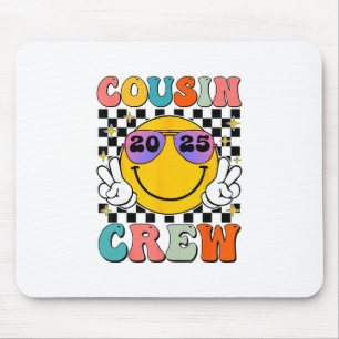 Groovy Cousin Crew 2025 Summer Vacation Beach Fami Mouse Pad