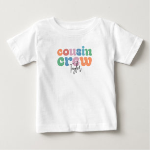 Groovy Cousin Crew Personalised Baby T-Shirt