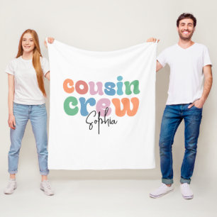 Groovy Cousin Crew Personalized Fleece Blanket