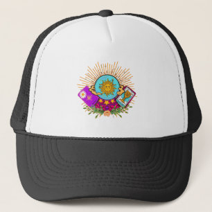 Groovy Crystal Ball Trucker Hat