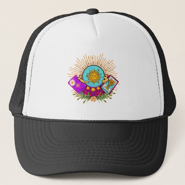 Groovy Crystal Ball Trucker Hat (Front)