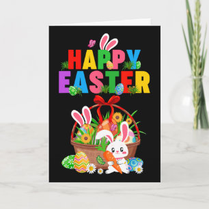 Groovy Cute Bunny Easter Egg Sket Easter Day Girls Card