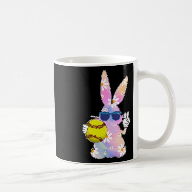 Groovy Cute Easter Bunny Softll Easter Day Men Boy Coffee Mug (Right)