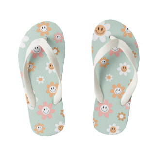 Groovy Daisies Kid's Pair of Flip Flops