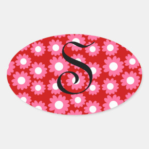 Groovy Daisies Oval Sticker