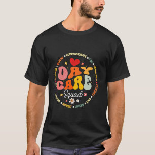Groovy Daycare Squad Childcare Provider After Scho T-Shirt