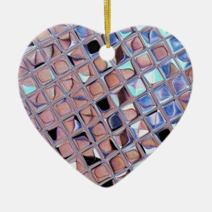 Groovy Disco Ball Mirror Ball Disco Globe Ceramic Tree Decoration