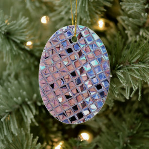 Groovy Disco Ball Mirror Ball Disco Globe Ceramic Tree Decoration