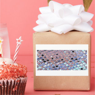 Groovy Disco Ball Mirror Ball Disco Globe Rectangular Sticker