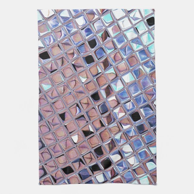 Groovy Disco Ball Mirror Ball Disco Globe Tea Towel (Vertical)