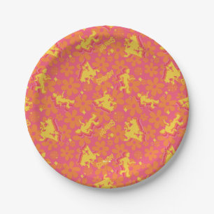 Groovy Disco Scooby-Doo Pattern Paper Plate