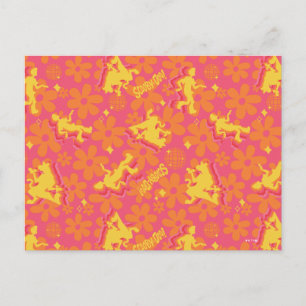 Groovy Disco Scooby-Doo Pattern Postcard