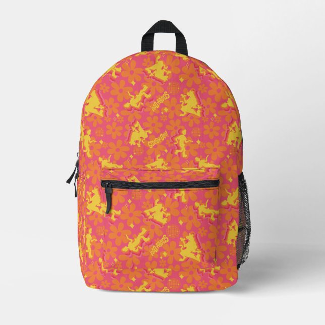 Groovy Disco Scooby-Doo Pattern Printed Backpack (Front)