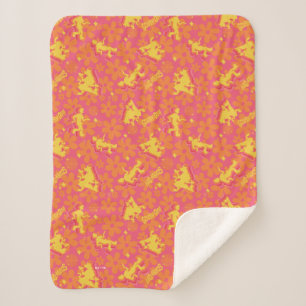 Groovy Disco Scooby-Doo Pattern Sherpa Blanket