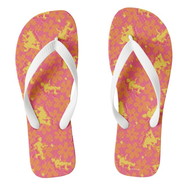 Groovy Disco Scooby-Doo Pattern Thongs (Footbed)