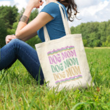 Groovy Dog Mom Dog Mama Canvas