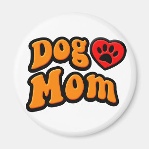 Groovy Dog Mum Drawing Magnet