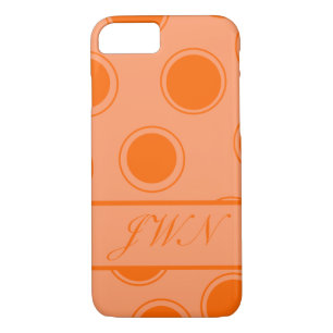 Groovy Dots #10 with monogram iPhone 8/7 Case