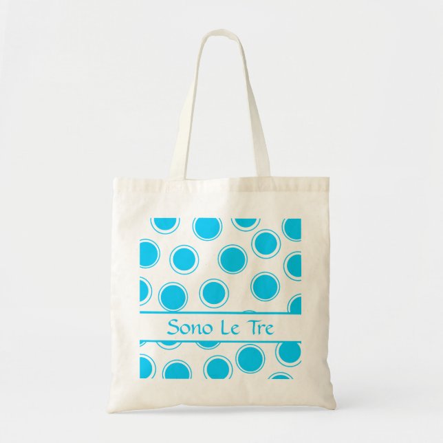 Groovy Dots #2 with monogram Tote Bag (Front)