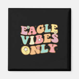 Groovy Eagle School Sports Fan Team Spirit Footbal Magnet