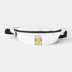 Groovy Easter Vibes Bunny Easter Day Smile Face Gi Bum Bags