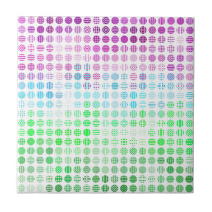Groovy Eclectic Boho Abstract Toric Pride Flag Ceramic Tile