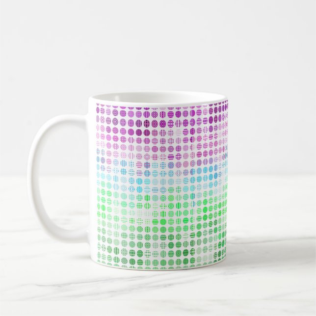 Groovy Eclectic Boho Abstract Toric Pride Flag Coffee Mug (Left)