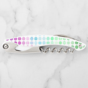 Groovy Eclectic Boho Abstract Toric Pride Flag Corkscrew