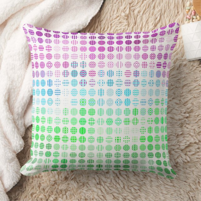 Groovy Eclectic Boho Abstract Toric Pride Flag Cushion (Blanket)