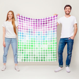Groovy Eclectic Boho Abstract Toric Pride Flag Fleece Blanket