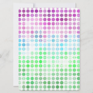 Groovy Eclectic Boho Abstract Toric Pride Flag Holiday Card